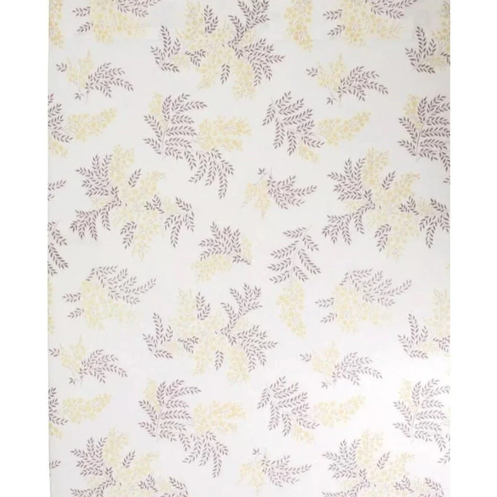 Anne de Solene Paris Mimosa Queen Fitted & Flat Sheet Percale 100% Combed Cotton
